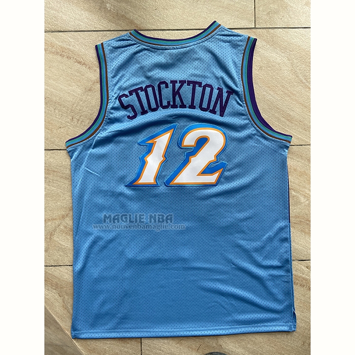 Maglia
 John Stockton NO 12 Utah Jazz Mitchell & Ness 1996-97 Blu
